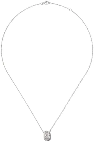 De Beers 18kt white gold Dewdrop diamond pendant necklace
