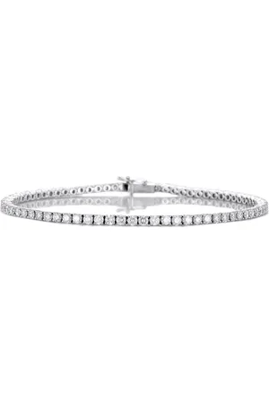 De Beers 18kt white gold DB Classic Eternity Line diamond bracelet