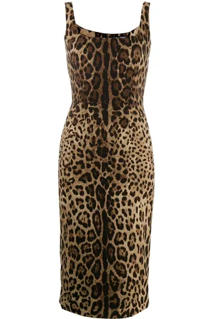 Dolce & Gabbana Leopard-print midi dress