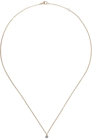 De Beers 18kt yellow My First one diamond pendant necklace