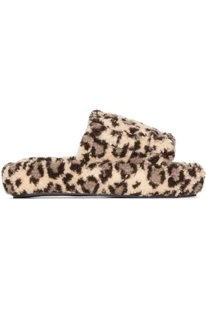 Natasha Zinko Leopard print slippers