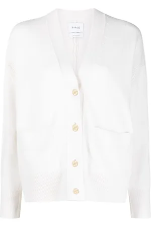 Barrie Rib-detail cashmere cardigan