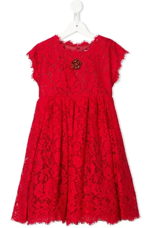 Dolce & Gabbana Cordonetto-lace bejewelled dress