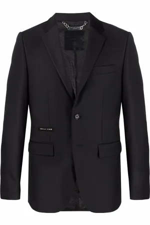 Philipp Plein Crystal Skull single-breasted blazer