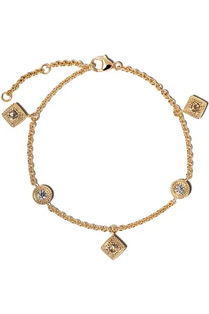 De Beers 18kt yellow Talisman diamond charm bracelet