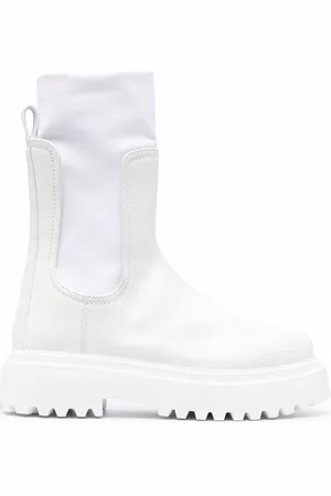 LE SILLA Ridged leather boots