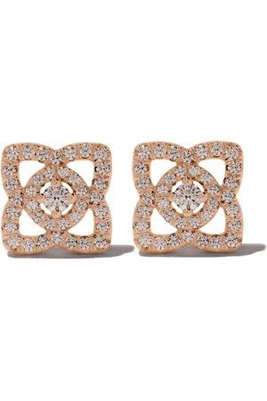De Beers 18kt rose gold Enchanted Lotus diamond stud earrings