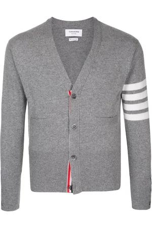 Thom Browne 4-Bar V-neck cashmere cardigan