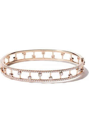 De Beers 18kt rose gold Dewdrop diamond bangle