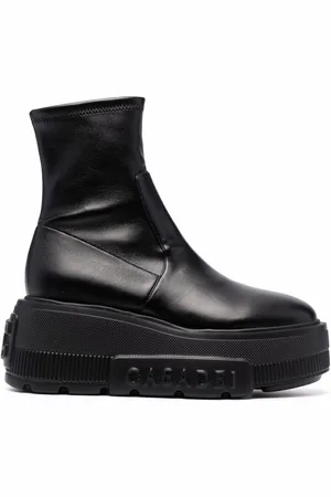 Casadei C-Chain platform ankle boots