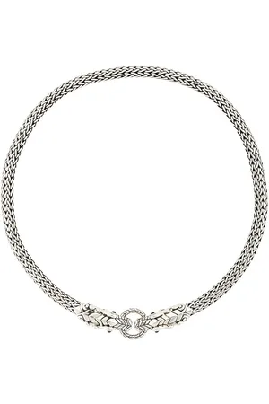 John Hardy Legends Naga medium chain double dragon head necklace