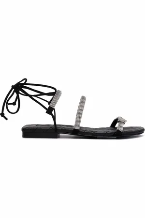 Philipp Plein Maltese flat crystal sandals