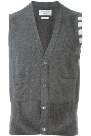 Thom Browne Sleeveless buttoned cardigan