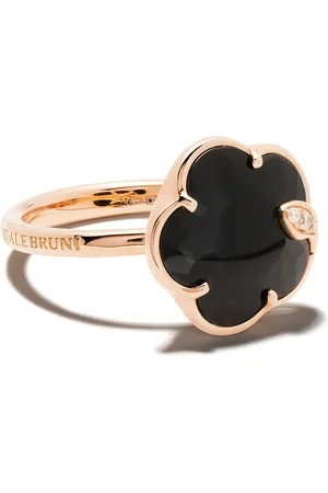 Pasquale Bruni 18kt rose gold Petit Joli onyx and diamond ring