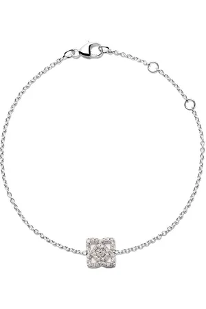 De Beers 18kt white gold Enchanted Lotus diamond bracelet