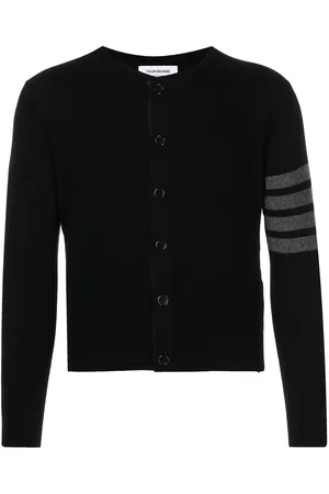 Thom Browne 4-Bar stripe button-up cardigan