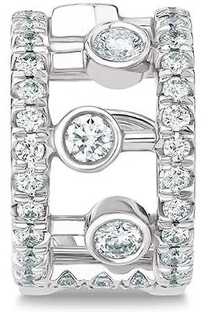 De Beers 18kt white gold Dewdrop diamond ear cuff