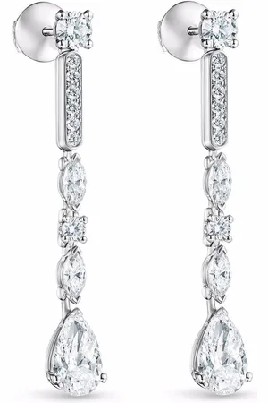 De Beers 18kt white gold Snow Dance diamond earrings