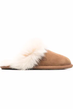 UGG Scuff Sis fur-trimmed slippers