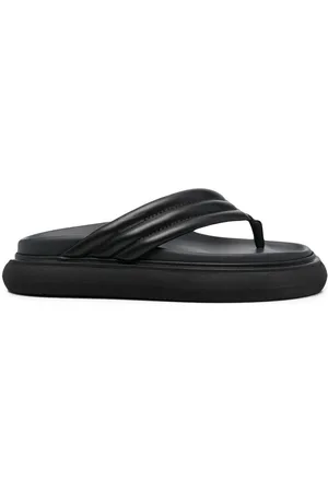 The Attico Chunky-sole leather flip flops