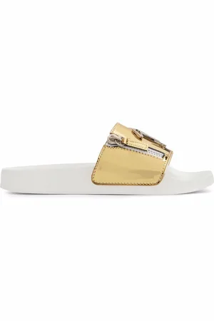 Giuseppe Zanotti Brett logo zip slides