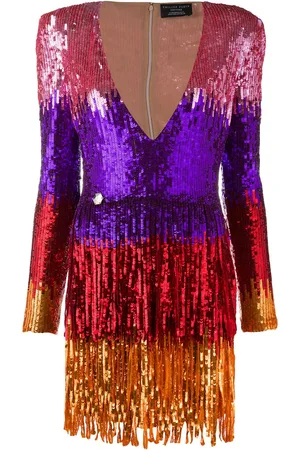Philipp Plein Colour-block mini dress