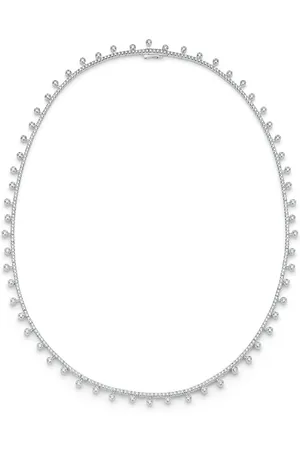 De Beers 18kt white gold Dewdrop diamond necklace