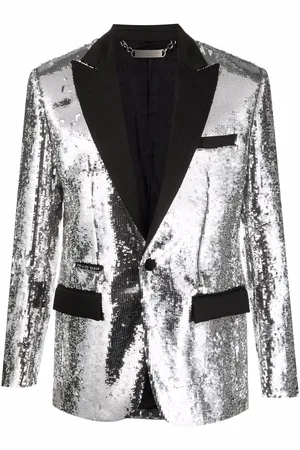 Philipp Plein Sequin-embellished single-breasted blazer
