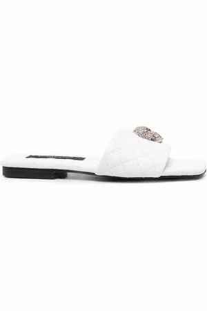 Philipp Plein Crystal-skull flat sandals