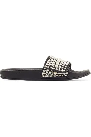 Jimmy Choo Fitz embellished slides