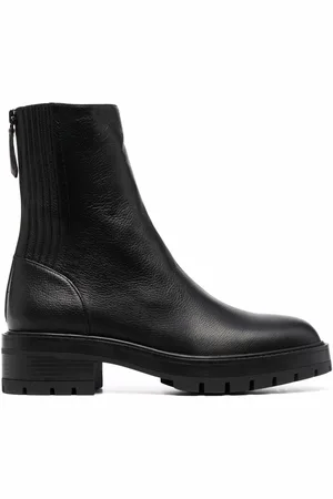 Aquazzura Saint Honore Combat almond-toe boots