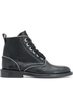 Zadig & Voltaire Studded lace-up leather boots