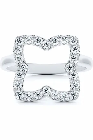 De Beers Platinum Enchanted Lotus crown ring