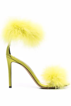 ALEXANDRE VAUTHIER 110mm feather-straps sandals