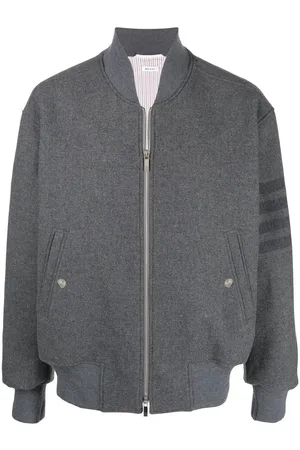 Thom Browne 4-Bar stripe oversized bomber jacket