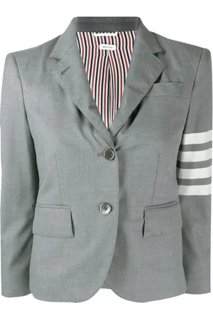 Thom Browne 4-Bar plain weave suiting jacket