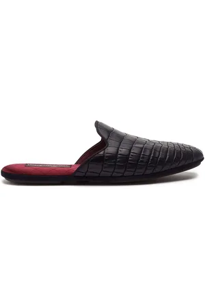 Dolce & Gabbana Embossed leather mules