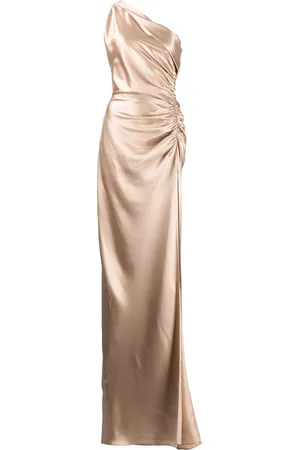 Michelle Mason Asym silk gown