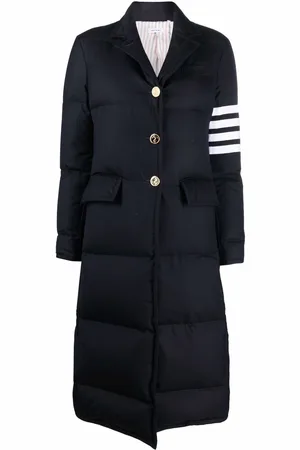Thom Browne Down-feather 4-Bar overcoat