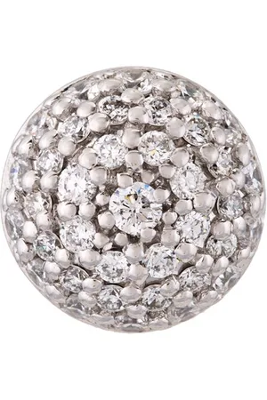 ALINKA 18kt white gold Black Caviar diamond stud earring