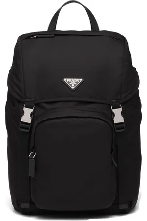 Prada Logo-plaque multi-pocket backpack