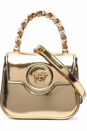 VERSACE La Medusa patent-leather mini bag