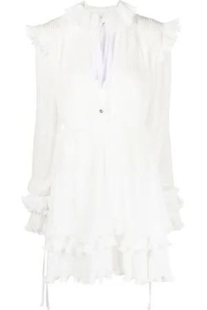 Philipp Plein Ruffled plissé midi dress
