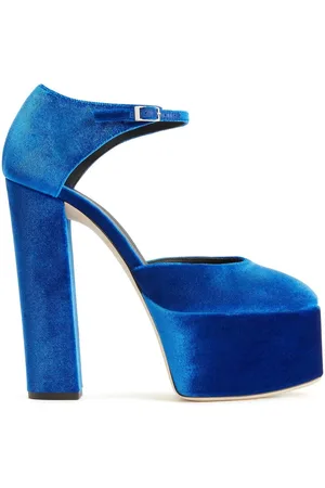 Giuseppe Zanotti Bebe velvet platform sandals