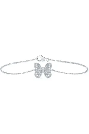 De Beers 18kt white gold Portraits of Nature Butterfly diamond bracelet