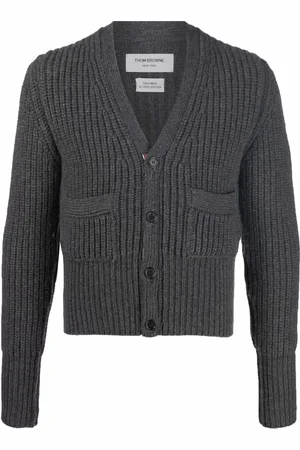 Thom Browne Patch-pocket cashmere cardigan