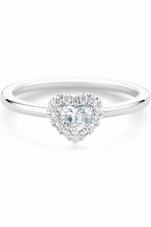 De Beers Platinum Aura heart-shaped diamond ring