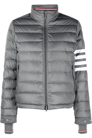 Thom Browne 4-Bar Stripe-intarsia funnel-neck ski jacket
