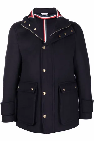 Thom Browne Cashmere hooded zip-up parka
