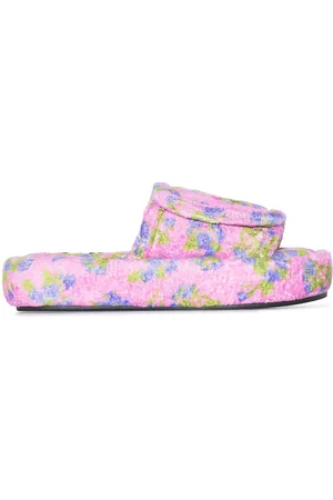 Natasha Zinko Floral-embroidered slides